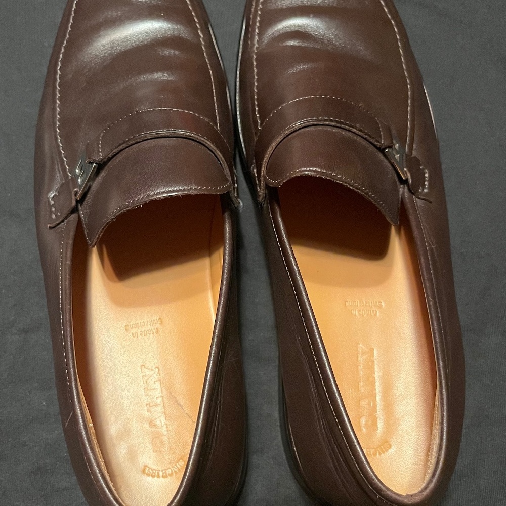 Bally Men’s Brown Dress Shoes   New Cally 12.5 D